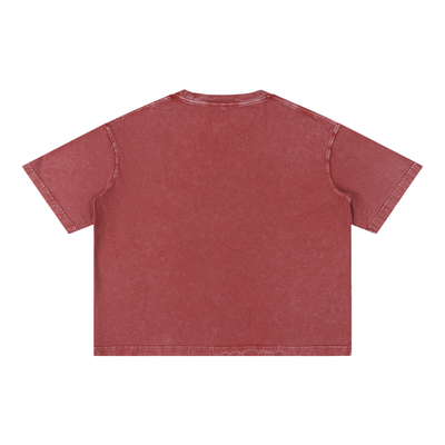Mineral Wash Boxy Cotton Tee