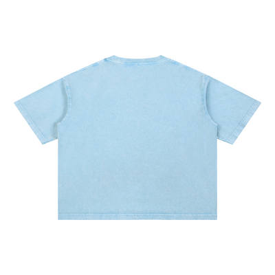 Mineral Wash Boxy Cotton Tee