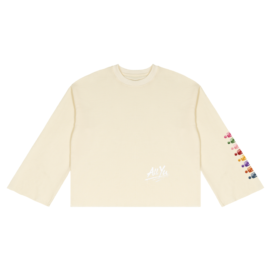 @LLYU Waffle LS Tee — Apricot