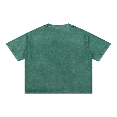 Mineral Wash Boxy Cotton Tee