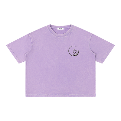 Mineral Wash Boxy Cotton Tee