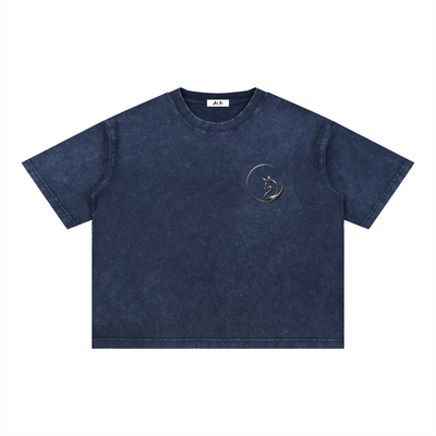 Mineral Wash Boxy Cotton Tee