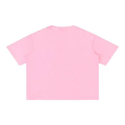 Mineral Wash Boxy Cotton Tee