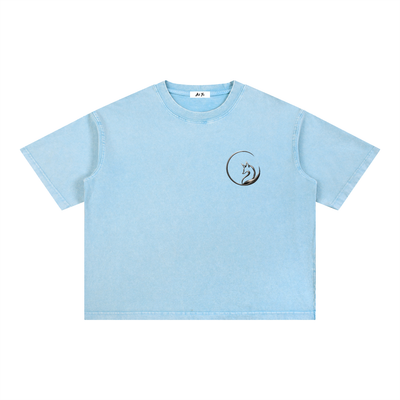 Mineral Wash Boxy Cotton Tee
