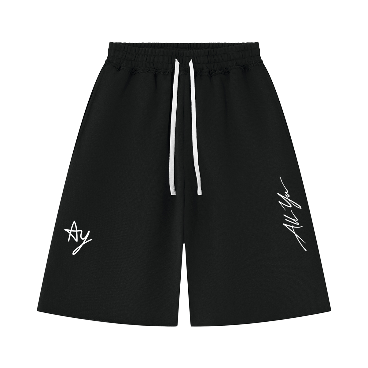 Raw Edge Sweat Shorts — Raw Edge Sweat Shorts, view 1