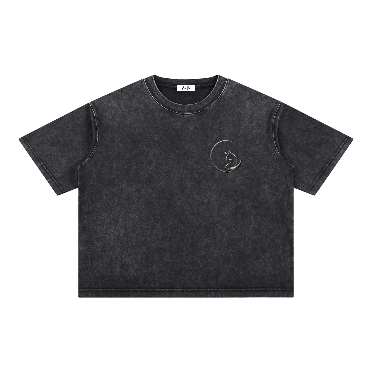 Mineral Wash Boxy Cotton Tee
