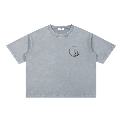 Mineral Wash Boxy Cotton Tee