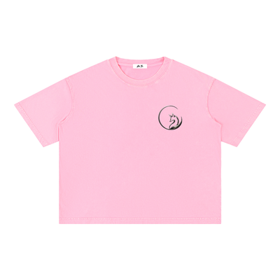 Mineral Wash Boxy Cotton Tee