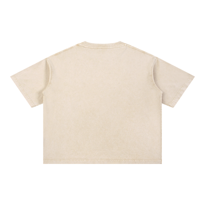 Mineral Wash Boxy Cotton Tee