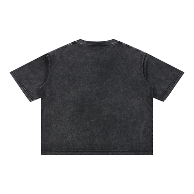 Mineral Wash Boxy Cotton Tee