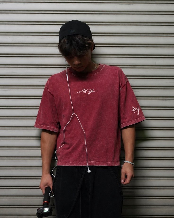All Yu Classic Boxy Tee in red