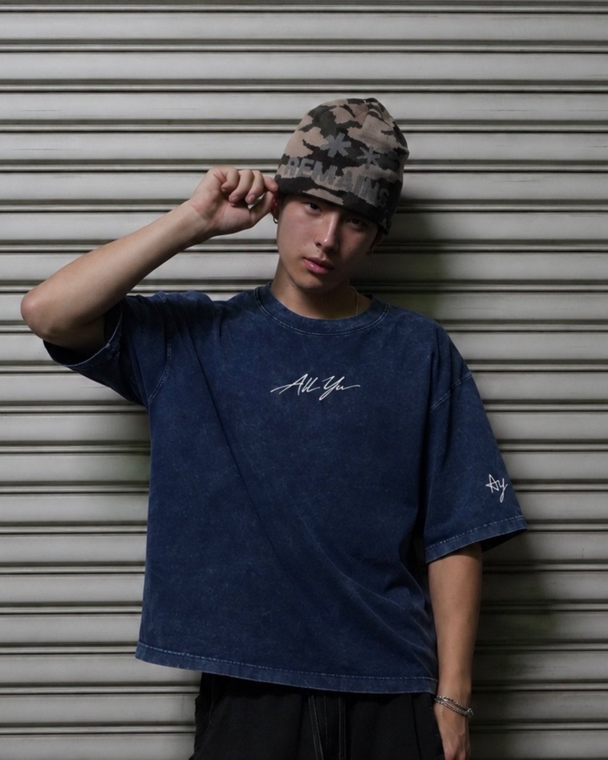 All Yu Classic Boxy Tee in navy